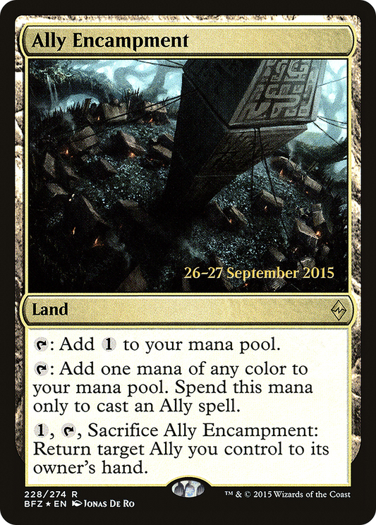 Ally Encampment (228s) Foil - Battle for Zendikar Promos