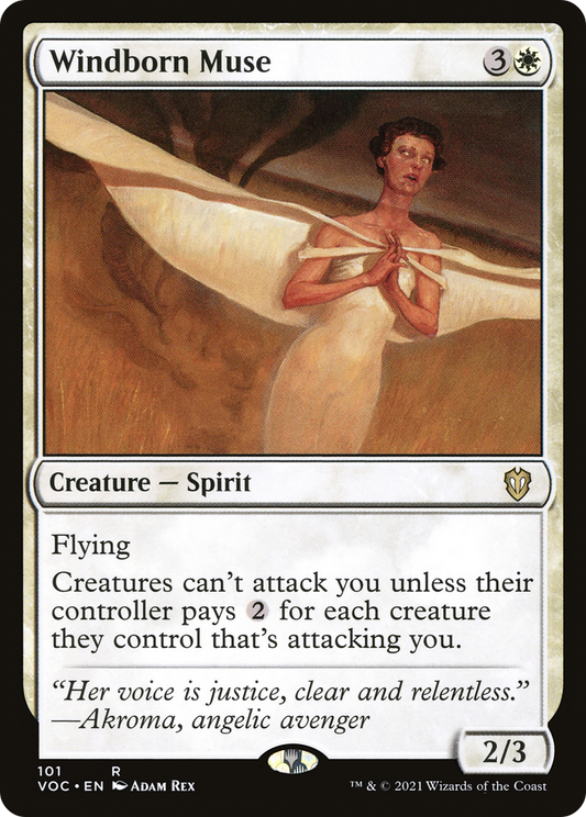 Windborn Muse (101) - Crimson Vow Commander
