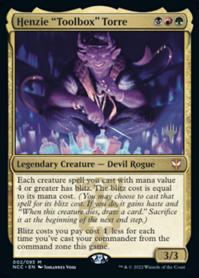 Henzie "Toolbox" Torre (02p) Foil - New Capenna Commander Promos