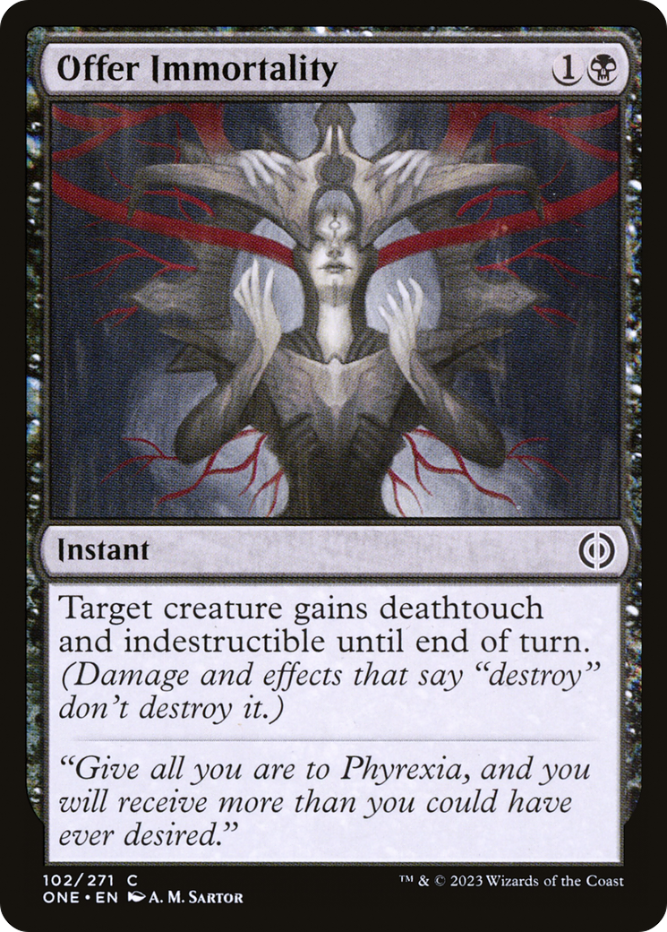 Offer Immortality (102) Foil - Phyrexia: All Will Be One