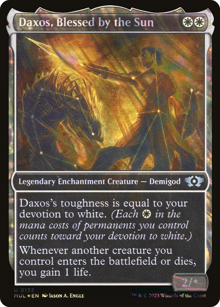 Daxos, Blessed by the Sun (Showcase) (132) Foil - Multiverse Legends