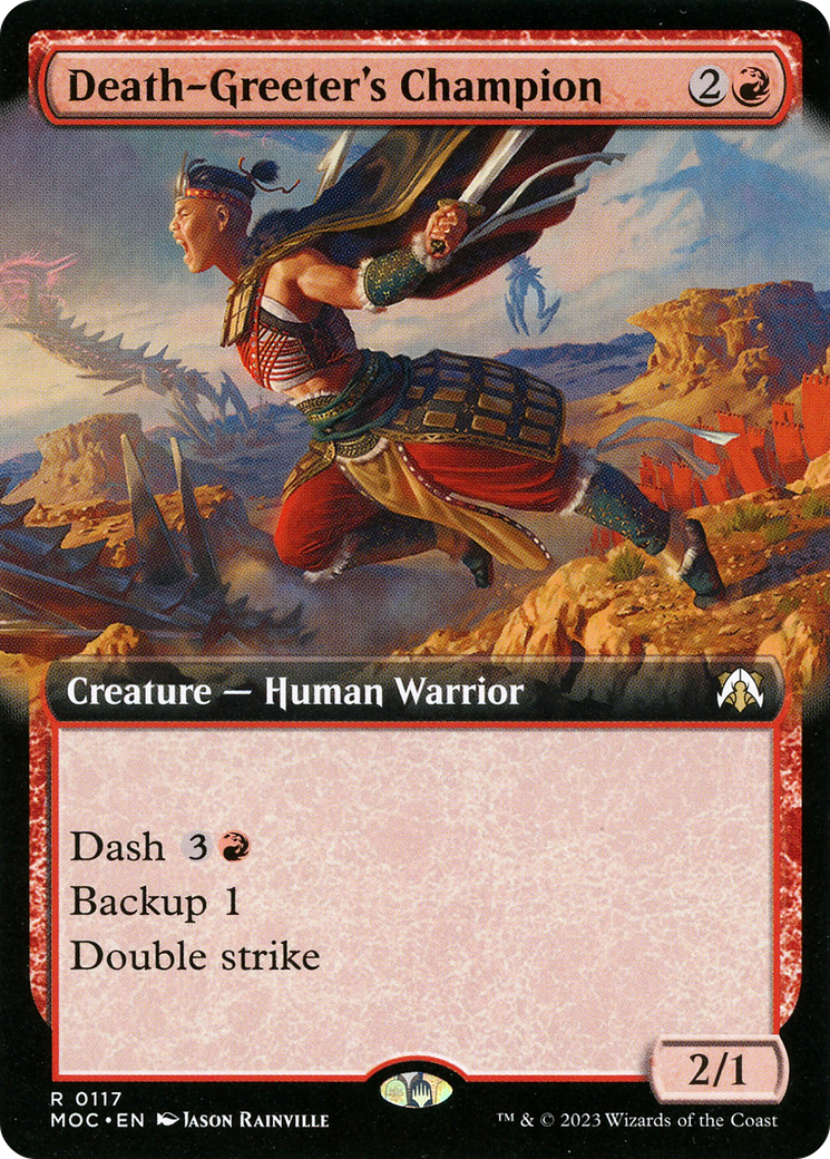 Death-Greeter's Champion (Extended Art) (117) - March of the Machine Commander