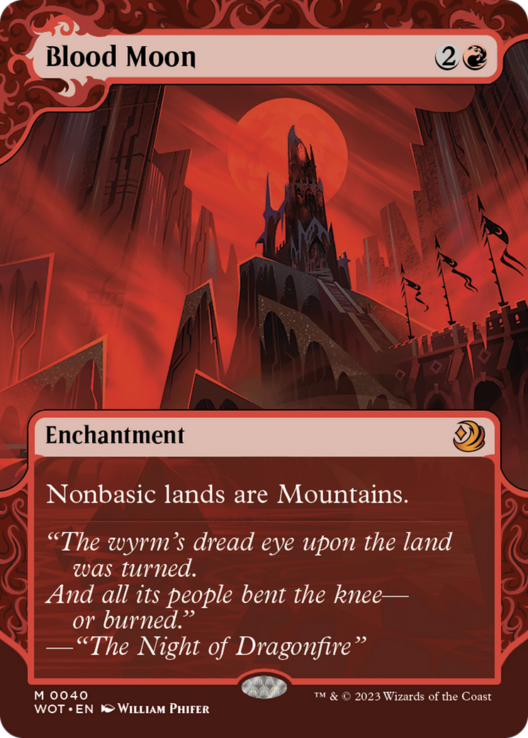Blood Moon (Showcase) (040) - Wilds of Eldraine: Enchanting Tales