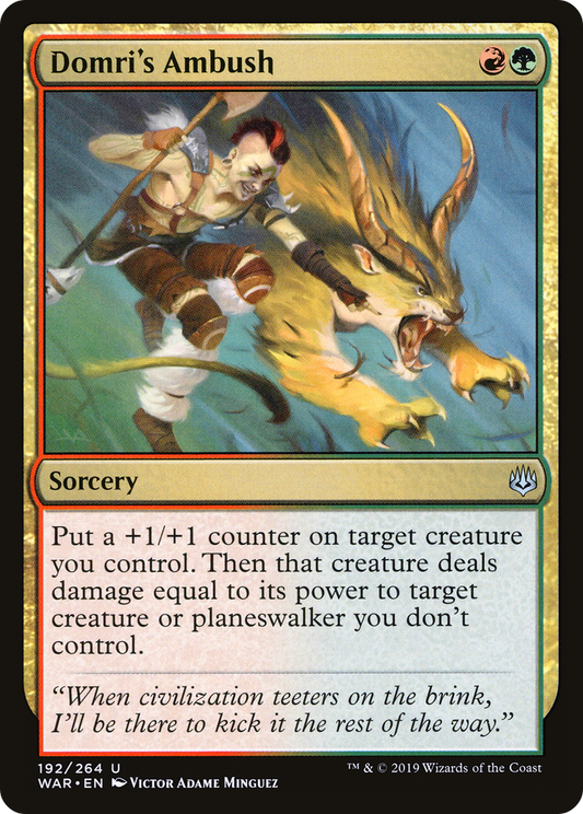 Domri's Ambush [War of the Spark] Foil