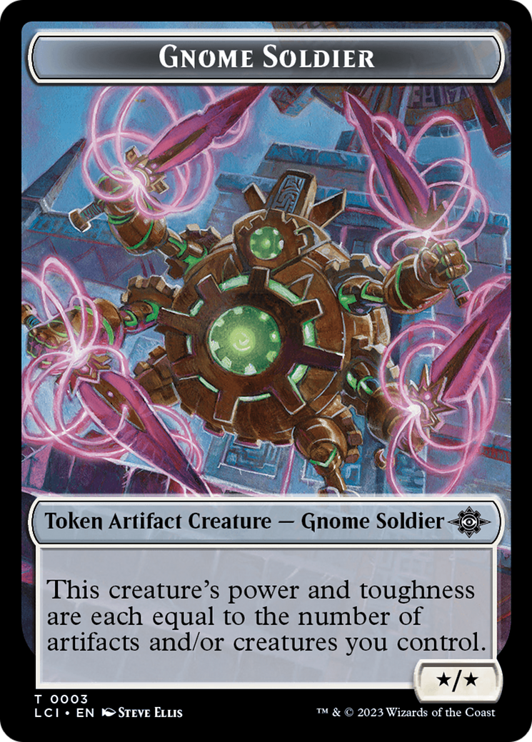 Gnome Soldier Token [The Lost Caverns of Ixalan Tokens] | Silver Goblin
