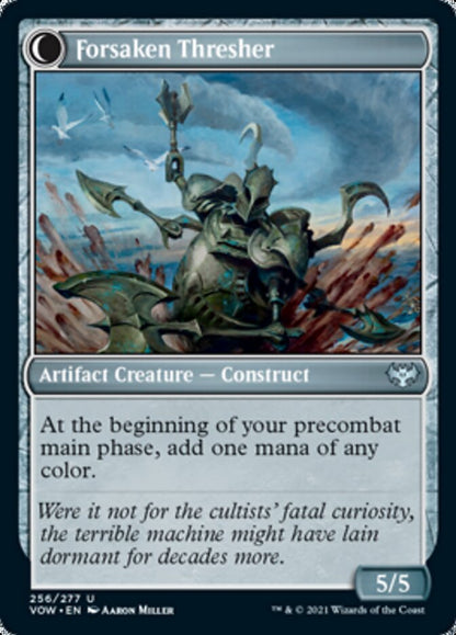Foreboding Statue // Forsaken Thresher (256) Foil - Innistrad: Crimson Vow