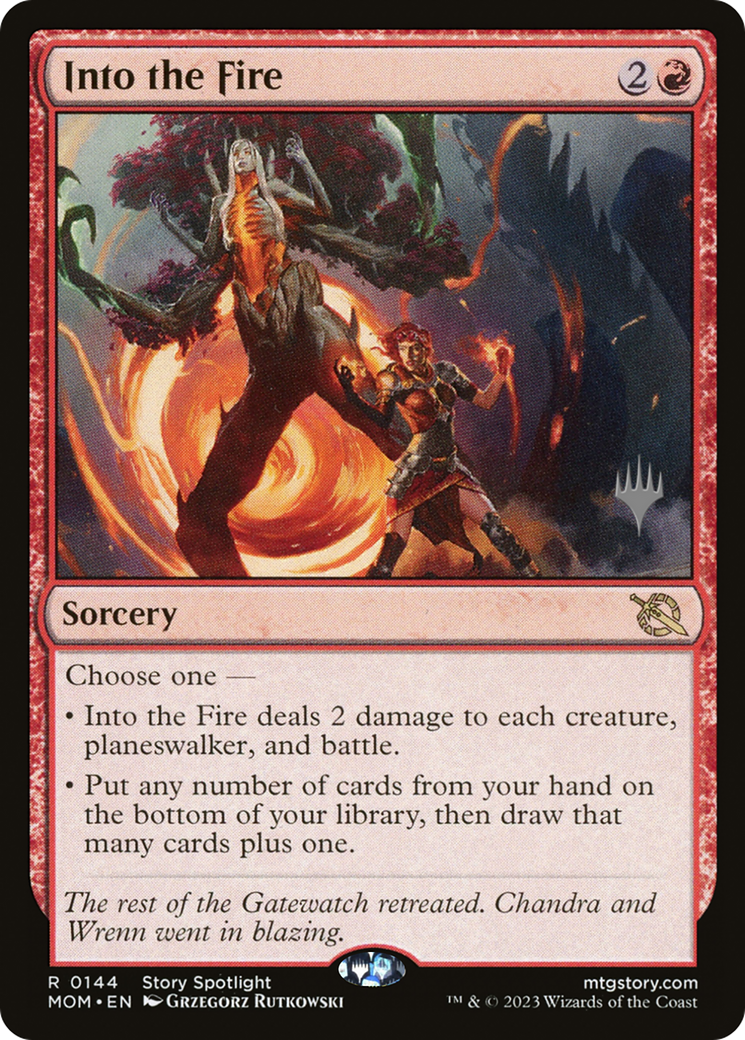 Into the Fire (144p) Foil - March of the Machine Promos