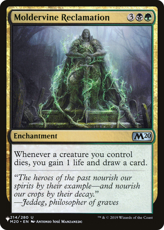 Moldervine Reclamation (M20-214) - The List