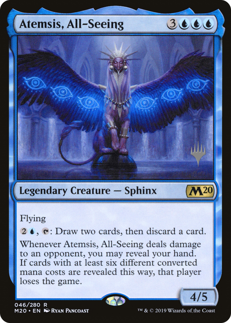 Atemsis, All-Seeing (46p) Foil - Core Set 2020 Promos