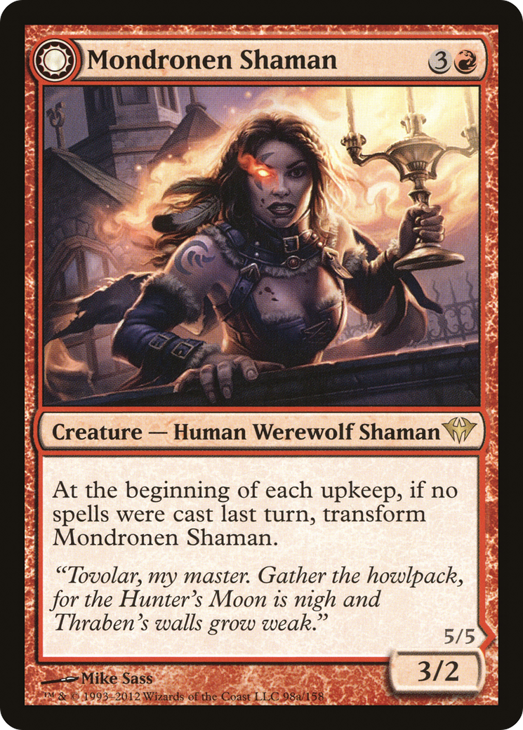 Mondronen Shaman (098) Foil - Dark Ascension