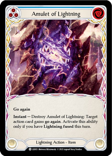 Amulet of Lightning  (LXI021) - Blitz Deck: Tales of Aria - Lexi | Silver Goblin