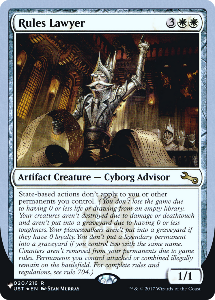 Rules Lawyer (007) Foil - The List (Unfinity Foil Edition)