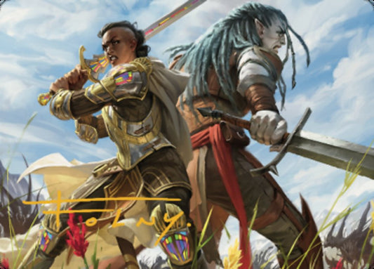 Join Forces Art Card (Gold-Stamped Signature) [Dominaria United Art Series]