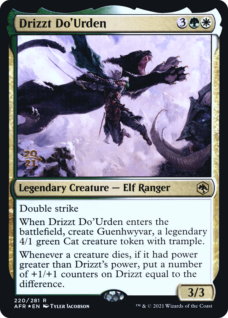 Drizzt Do'Urden [Dungeons & Dragons: Adventures in the Forgotten Realms Prerelease Promos] | Silver Goblin