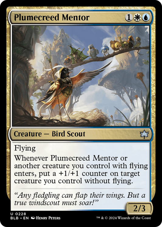 Plumecreed Mentor [Bloomburrow] Foil