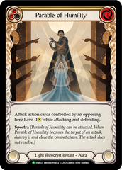 Parable of Humility [FAB025] (Promo)  Cold Foil | Silver Goblin