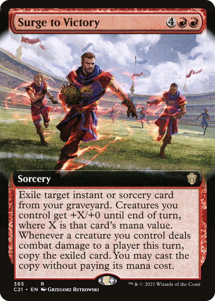 Surge to Victory (Extended Art) (385) - Commander 2021