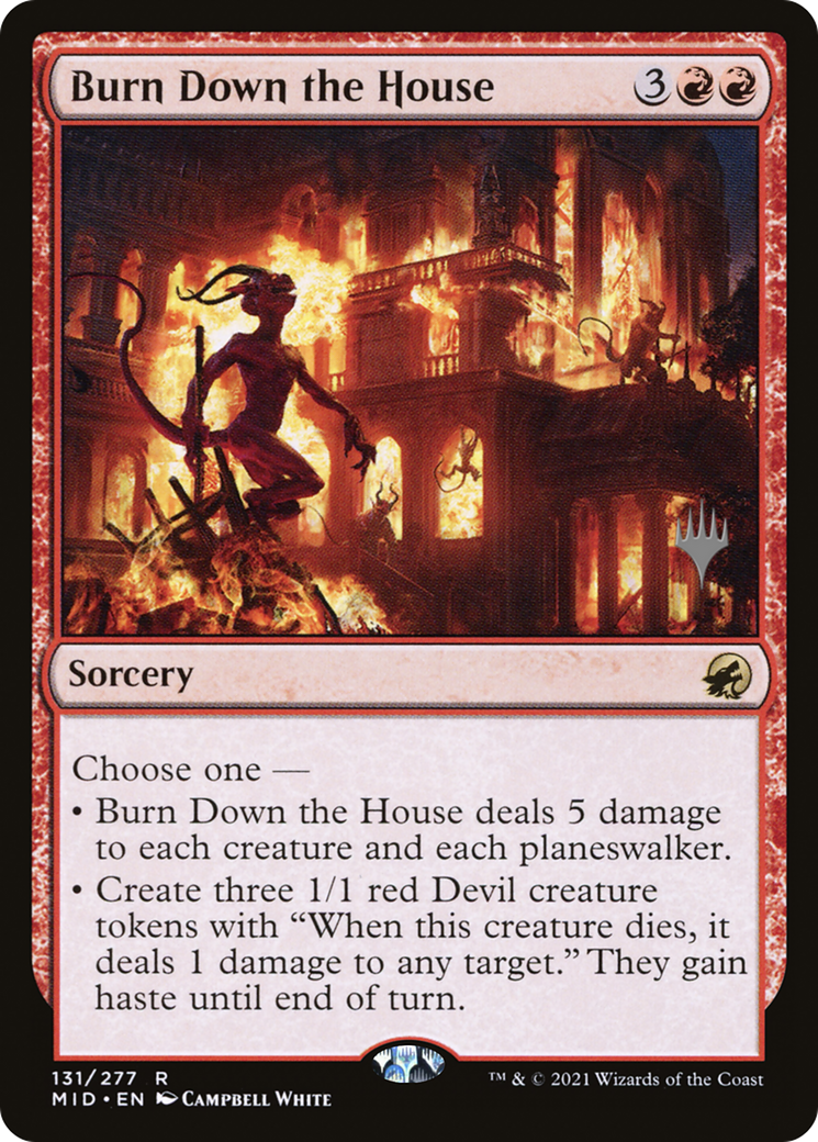 Burn Down the House (Promo Pack) [Innistrad: Midnight Hunt Promos]