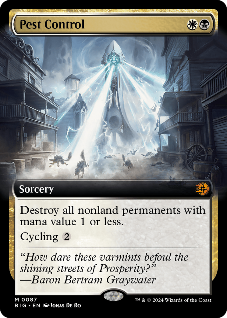 Pest Control (Extended Art) (087) Foil - The Big Score