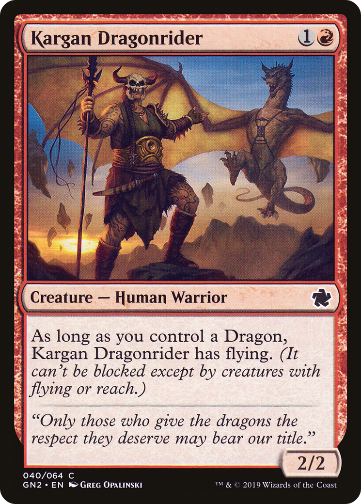 Kargan Dragonrider (040) - Game Night 2019