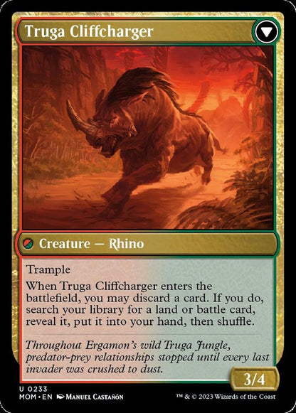 Invasion of Ergamon // Truga Cliffcharger (233) Foil - March of the Machine