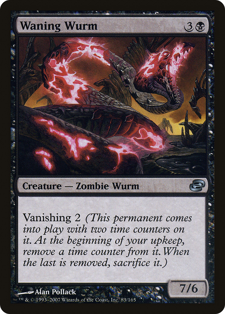 Waning Wurm (083) Foil - Planar Chaos