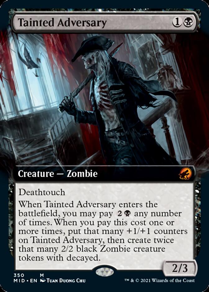 Tainted Adversary (Extended Art) [Innistrad: Midnight Hunt] | Silver Goblin