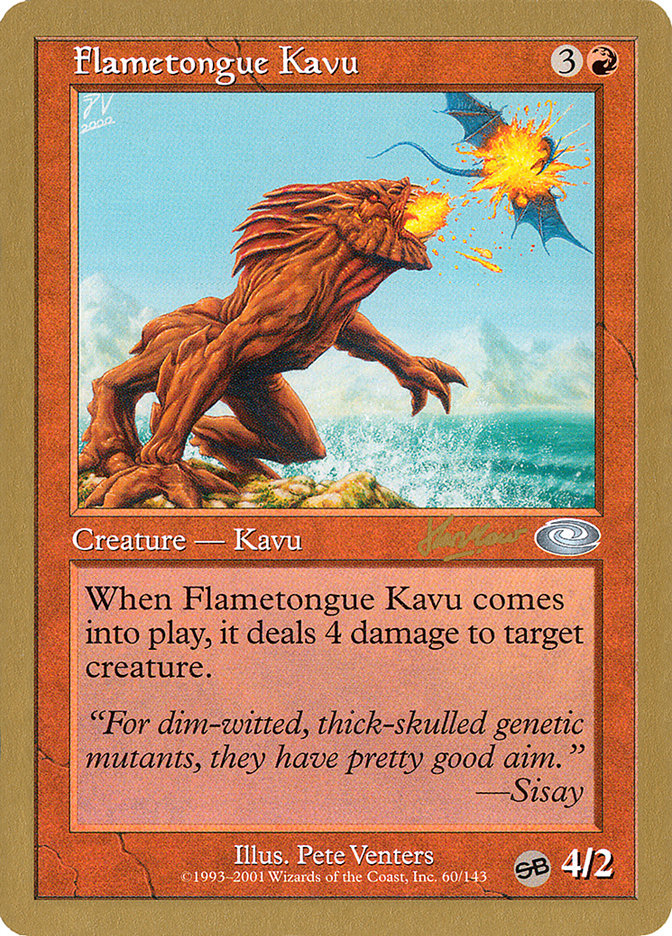 Flametongue Kavu (Sim Han How) (SB) [World Championship Decks 2002] | Silver Goblin