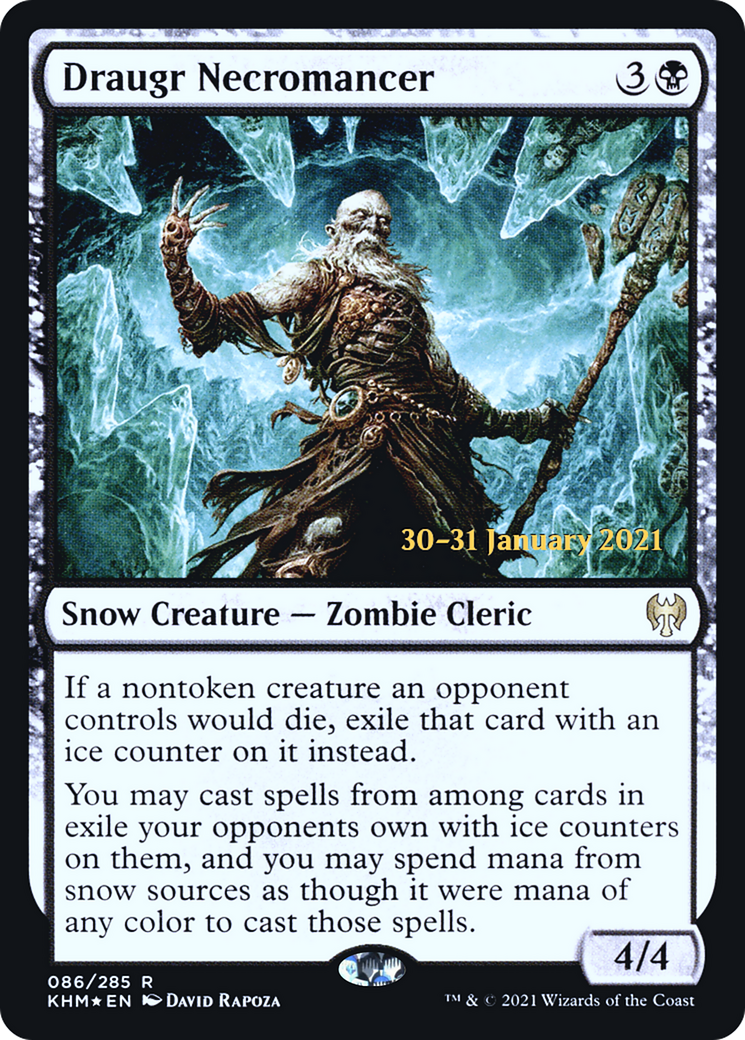 Draugr Necromancer (86s) Foil - Kaldheim Promos