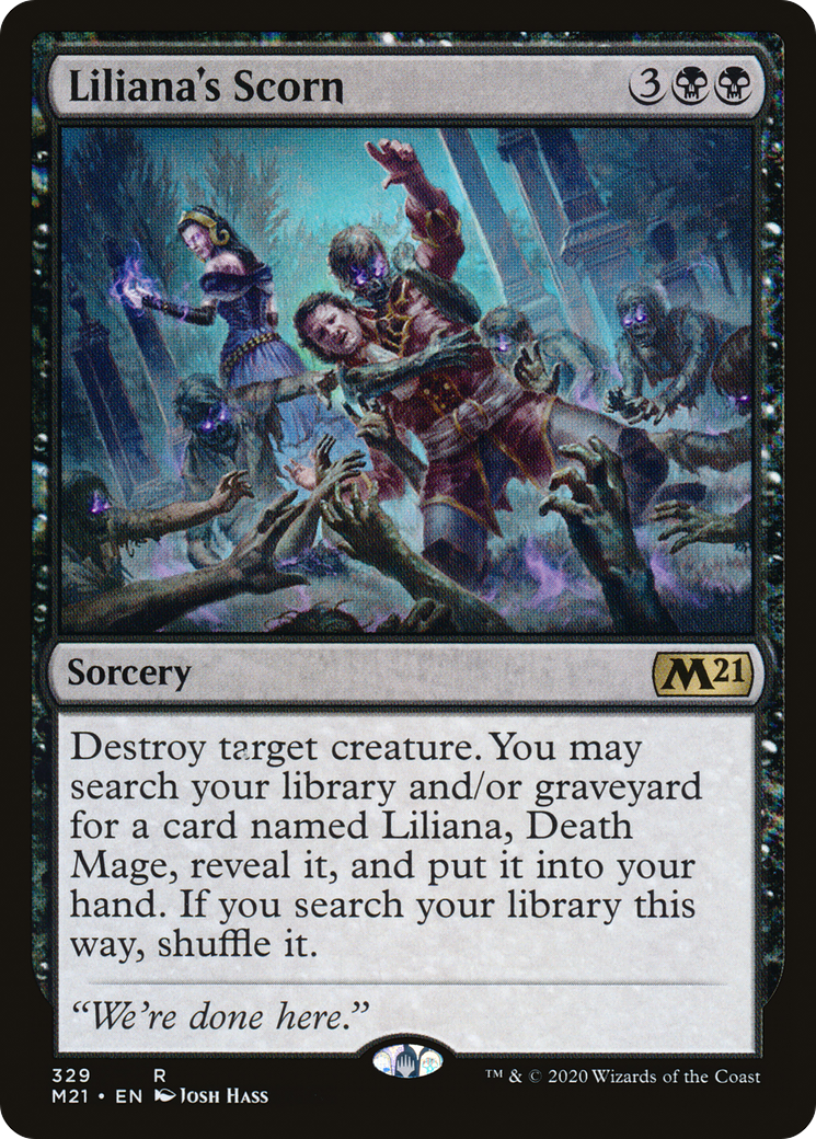 Liliana's Scorn (329) - Core Set 2021