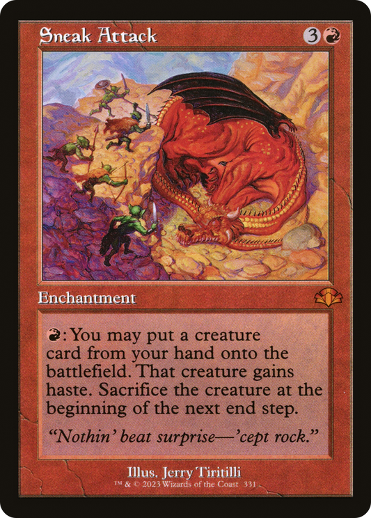 Sneak Attack (Retro) [Dominaria Remastered] Foil