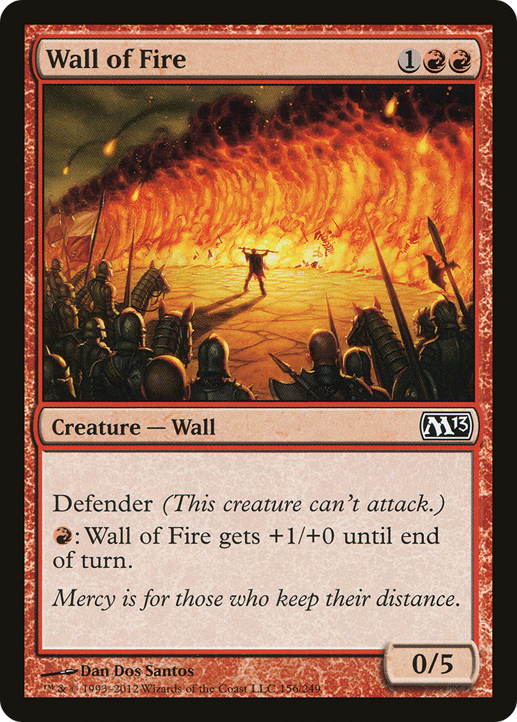 Wall of Fire [Magic 2013] Foil