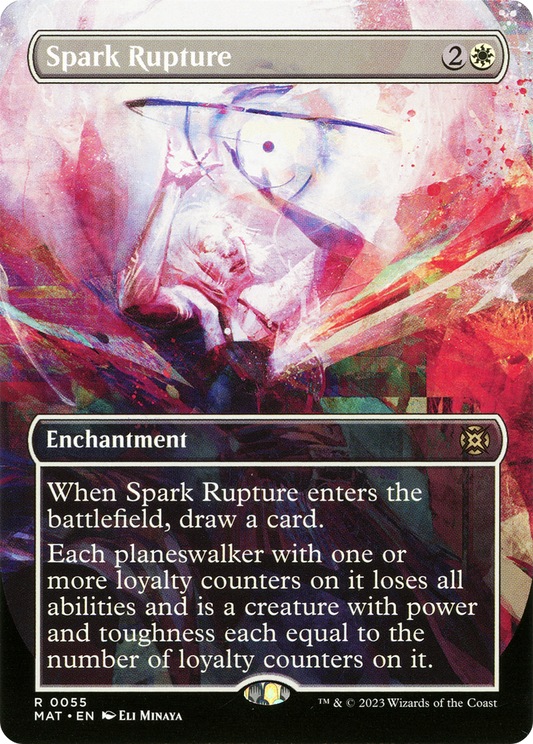 Spark Rupture (Borderless) (Showcase) (055) Foil - March of the Machine: The Aftermath