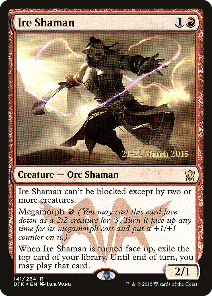 Ire Shaman [Dragons of Tarkir Prerelease Promos] | Silver Goblin