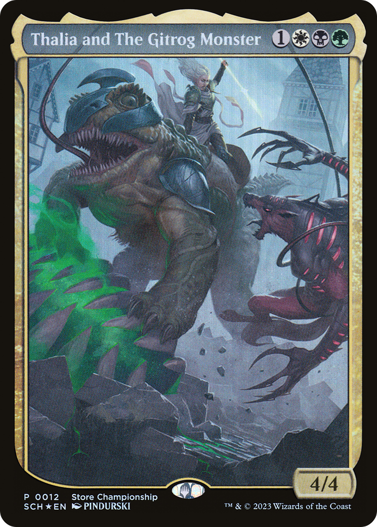 Thalia and The Gitrog Monster (012) Foil - Store Championships