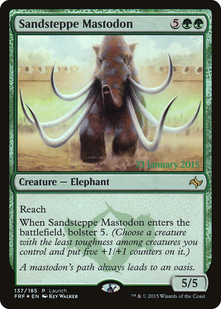 Sandsteppe Mastodon (Launch) [Fate Reforged Prerelease Promos] | Silver Goblin