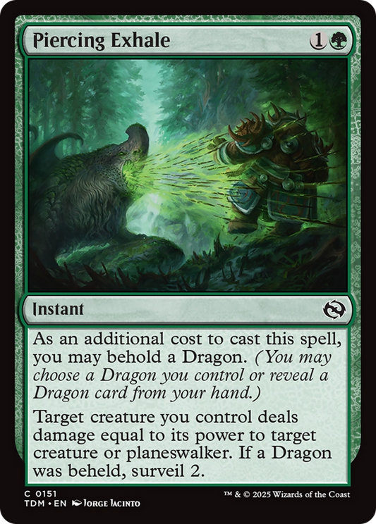Piercing Exhale (151) Foil - Tarkir: Dragonstorm