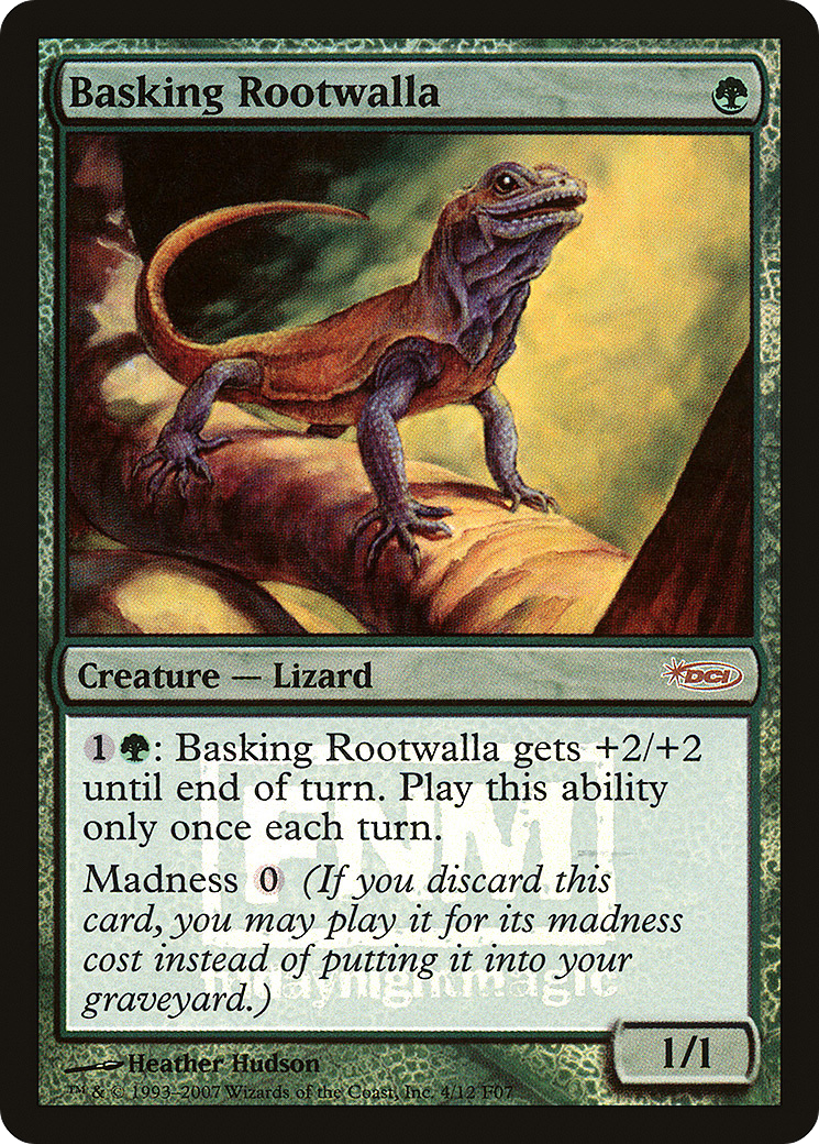Basking Rootwalla (004) Foil - Friday Night Magic 2007