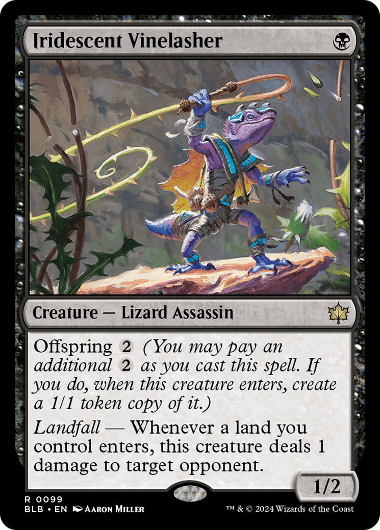 Iridescent Vinelasher (099) Foil - Bloomburrow
