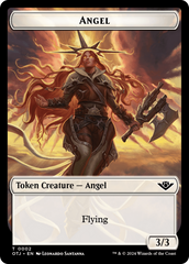 Angel // Plot Double-Sided Token [Outlaws of Thunder Junction Tokens] | Silver Goblin