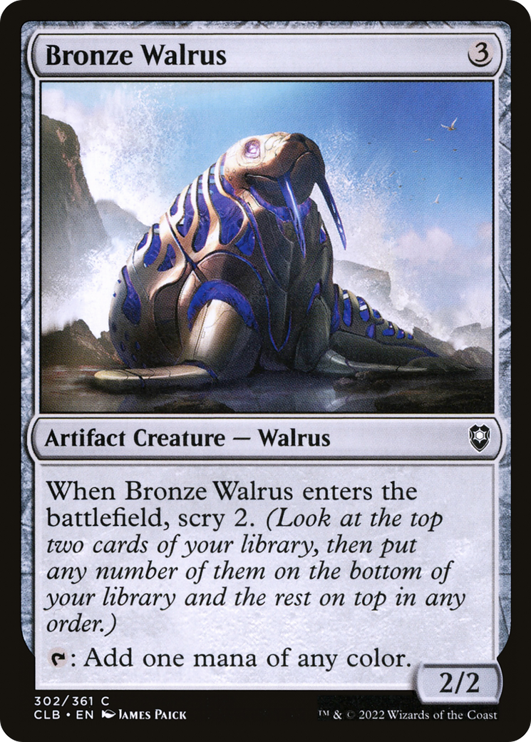 Bronze Walrus (302) Foil - Commander Legends: Battle for Baldur's Gate