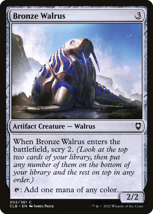 Bronze Walrus (302) Foil - Commander Legends: Battle for Baldur's Gate