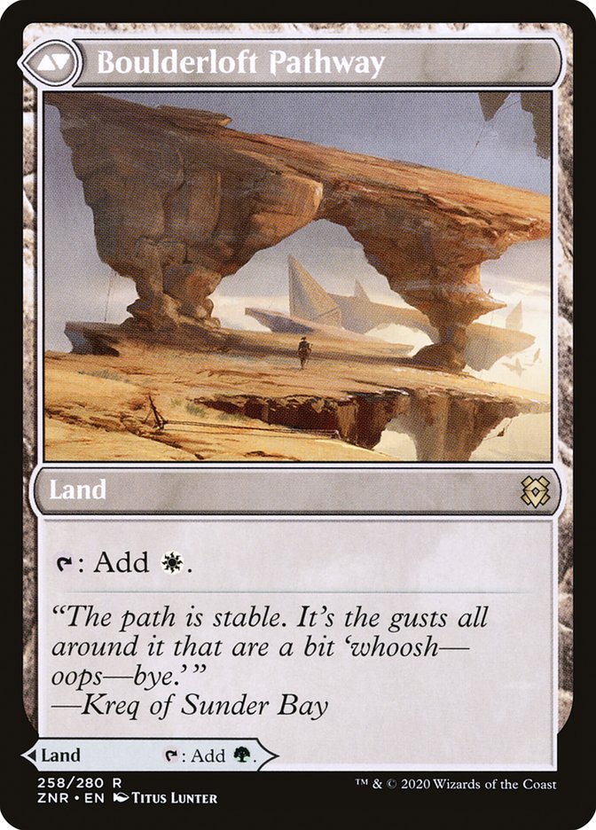 Branchloft Pathway // Boulderloft Pathway (258) Foil - Zendikar Rising