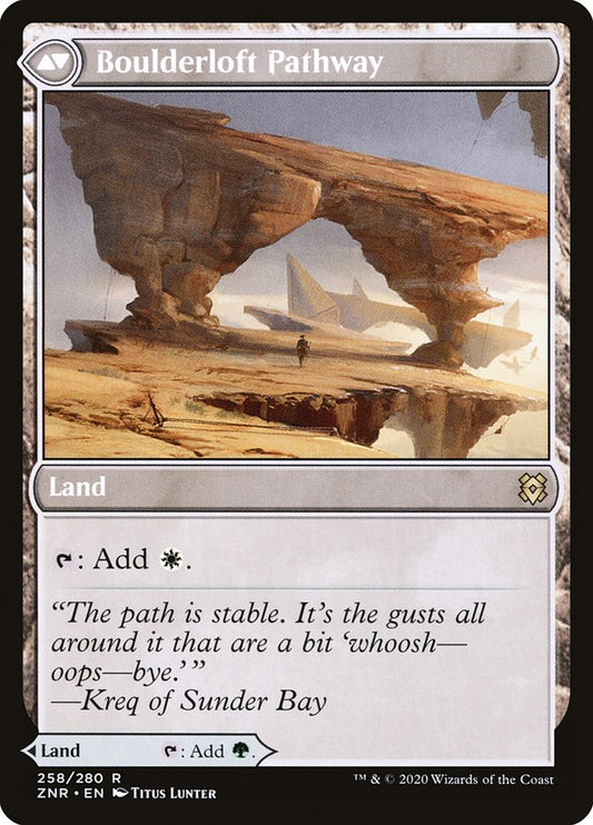 Branchloft Pathway // Boulderloft Pathway (258) Foil - Zendikar Rising