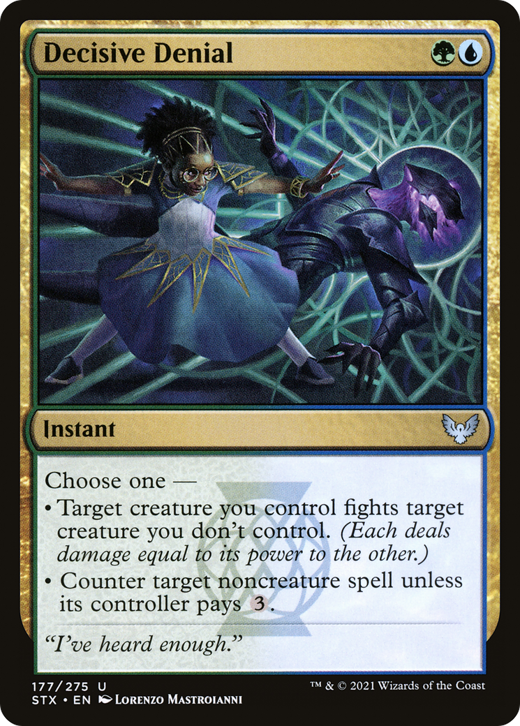 Decisive Denial (177) Foil - Strixhaven: School of Mages