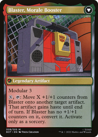 Blaster, Combat DJ // Blaster, Morale Booster (008) - Transformers