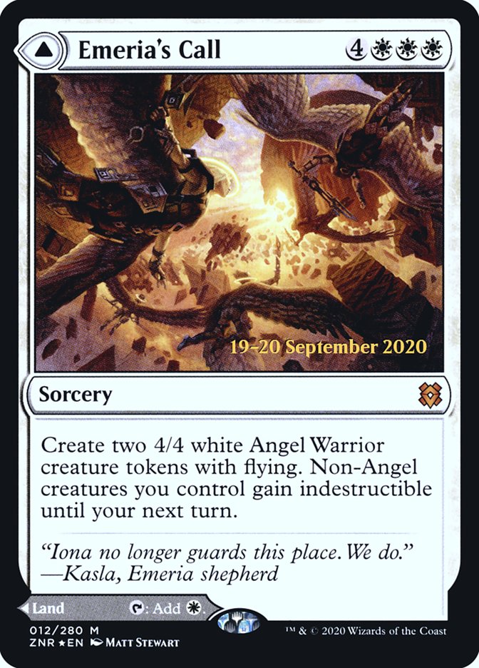 Emeria's Call // Emeria, Shattered Skyclave (12s) Foil - Zendikar Rising Promos