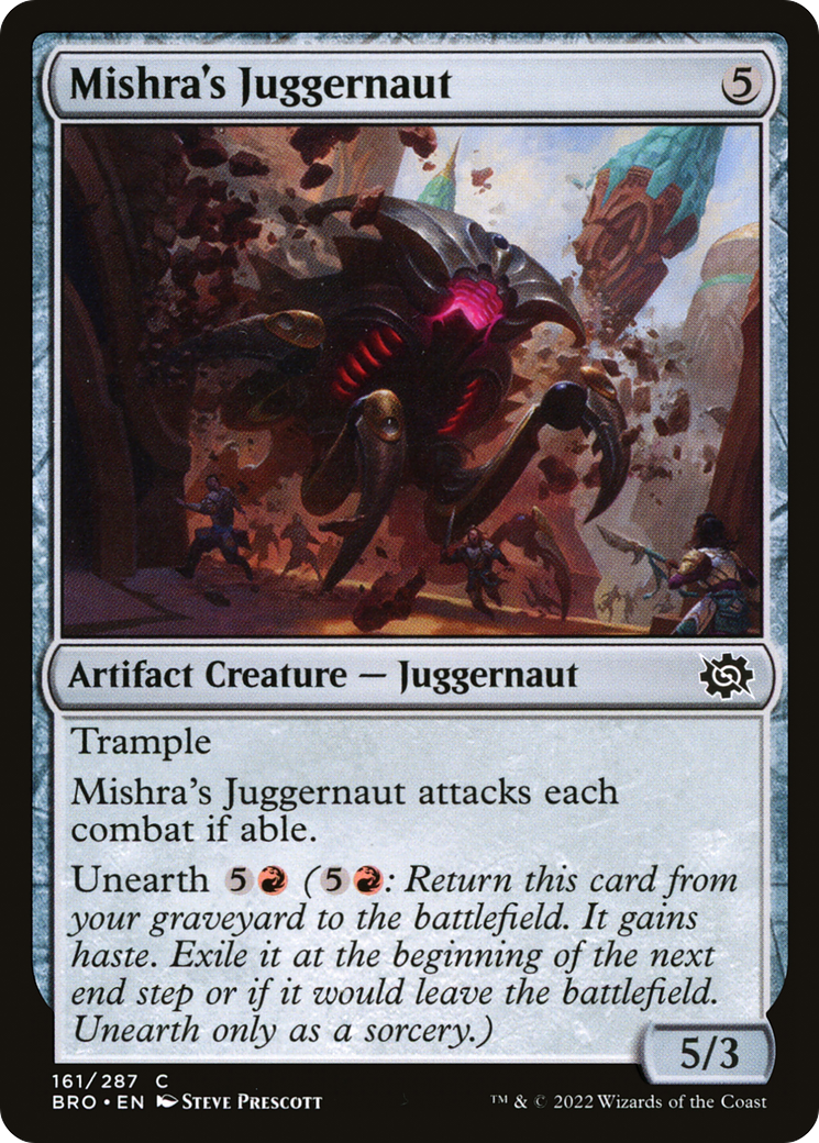 Mishra's Juggernaut (161) - The Brothers' War