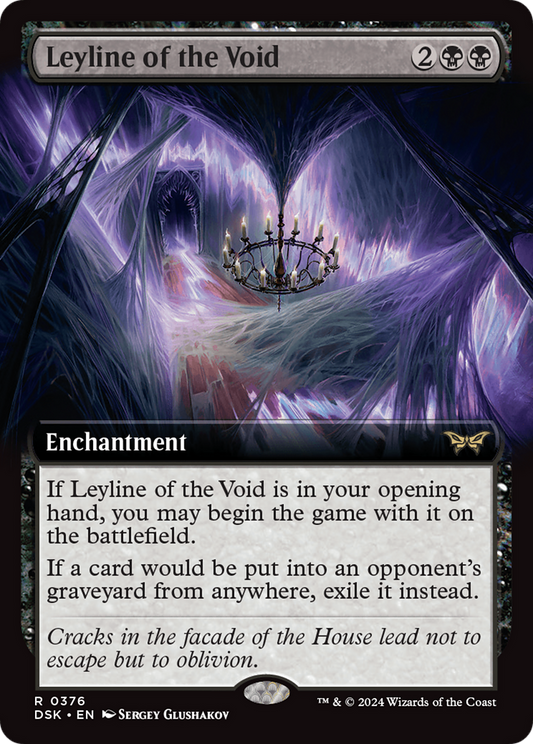 Leyline of the Void (Extended Art) [Duskmourn: House of Horror] Foil