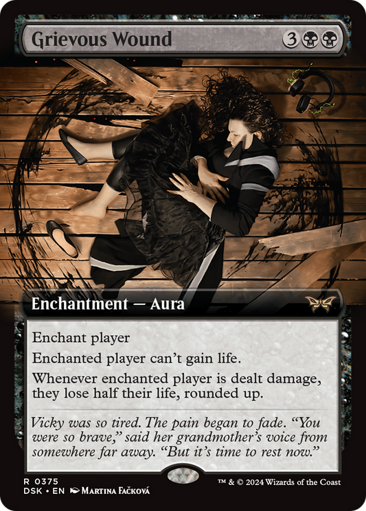 Grievous Wound (Extended Art) [Duskmourn: House of Horror] Foil